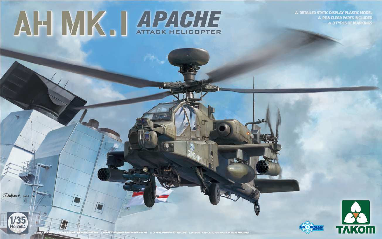 Takom AH MK.I Apache Attack Helicopter (1:35)