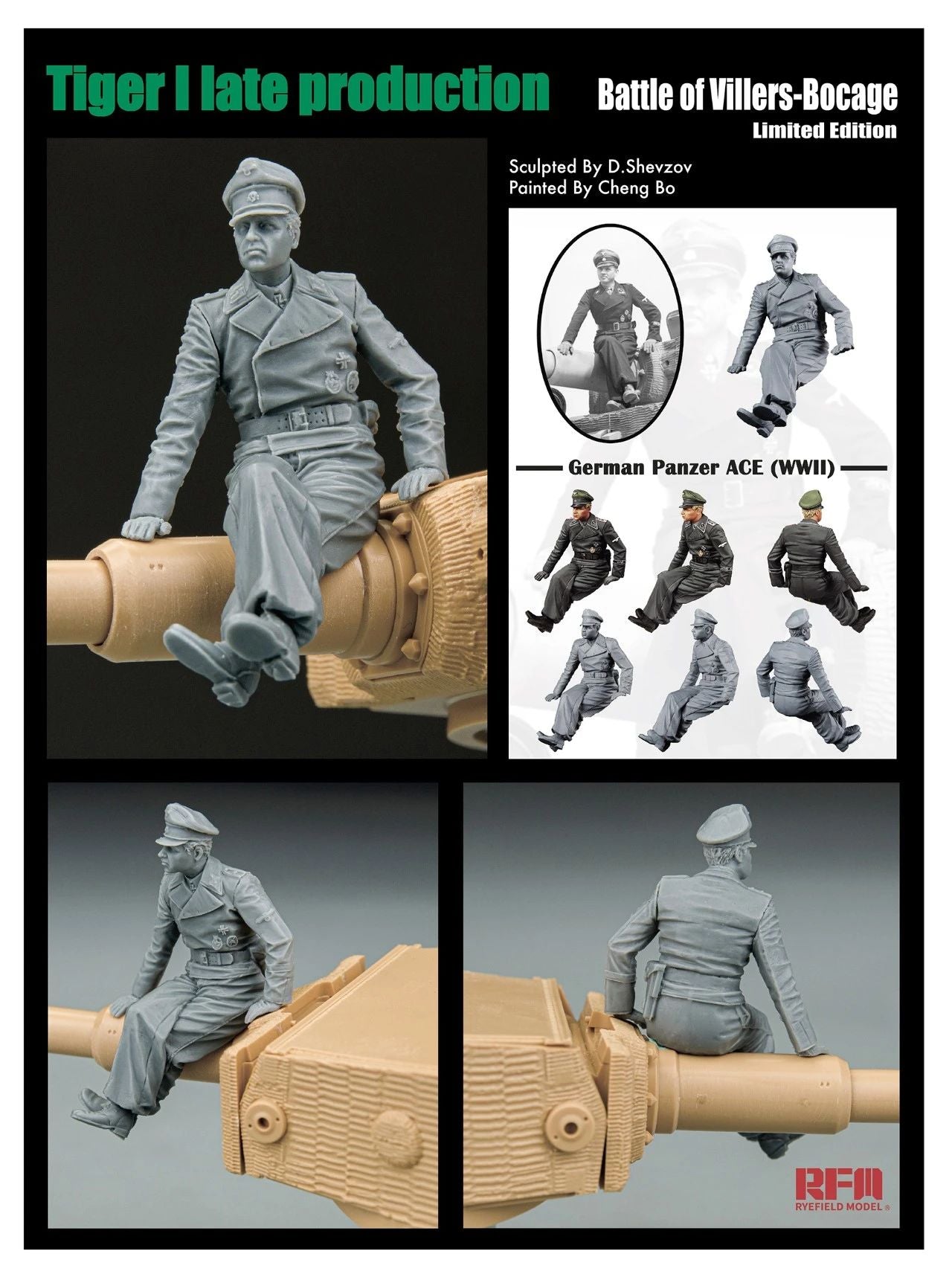 Ryefield Model Tiger I Late Production - Battle of Villers-Bocage (1:35)