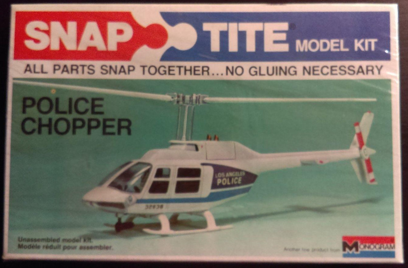 Monogram L.A. Police Chopper Snap Tite Model Kit