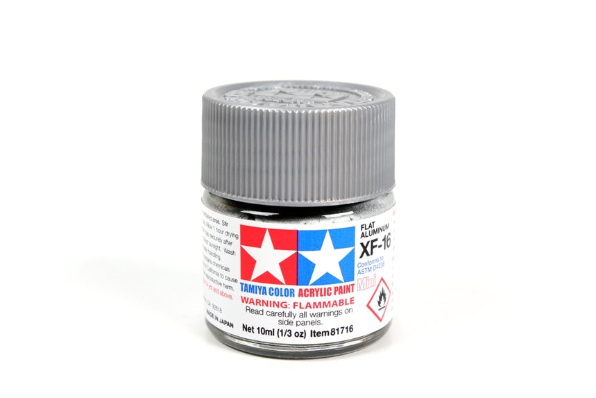 Tamiya Acrylic Mini XF-16 Flat Aluminum (10ml)