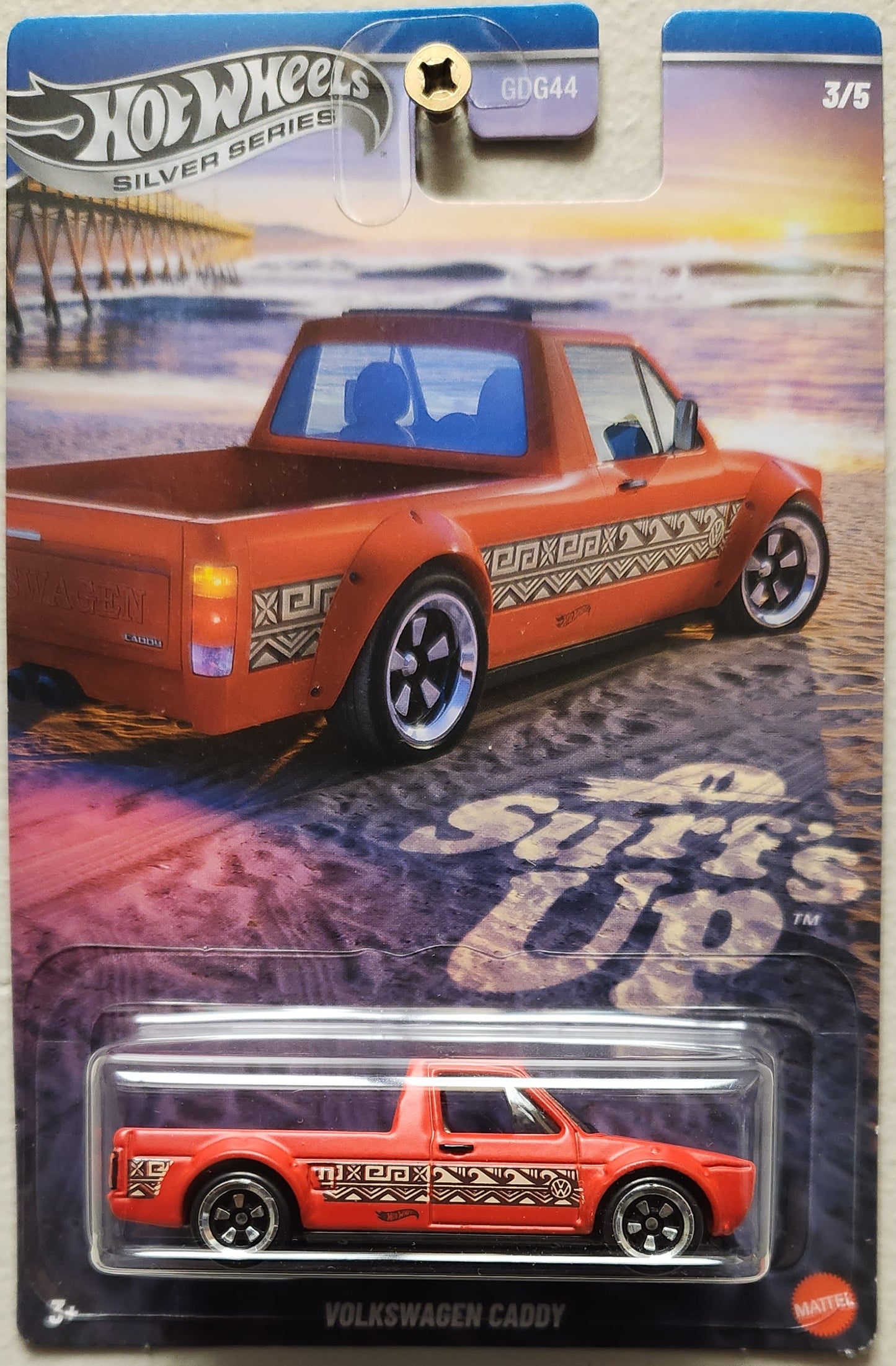 Hot Wheels Silver Series Surf's Up Volkswagen Caddy (1:64)