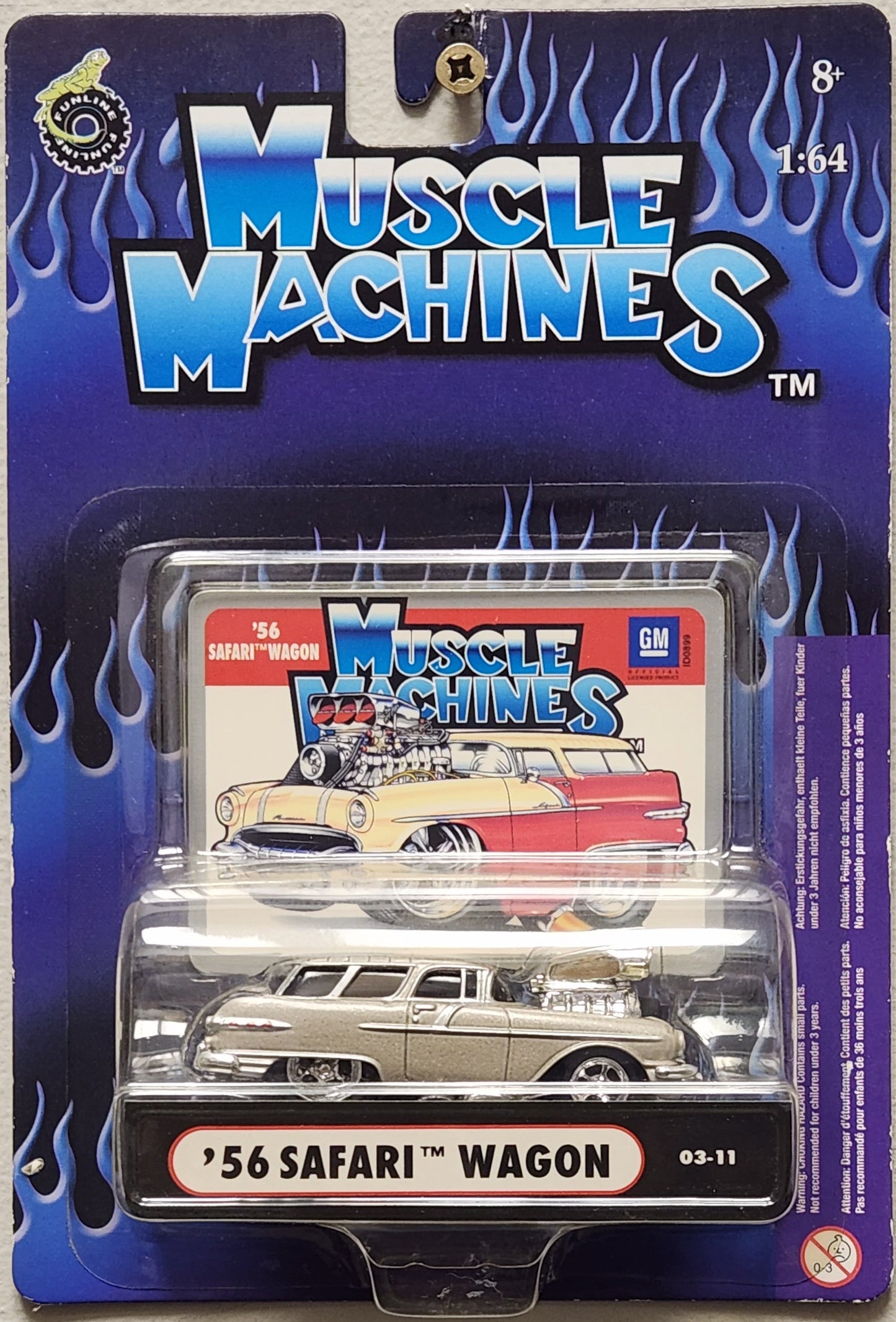 Muscle Machines 1956 Pontiac Safari Wagon (1:64)