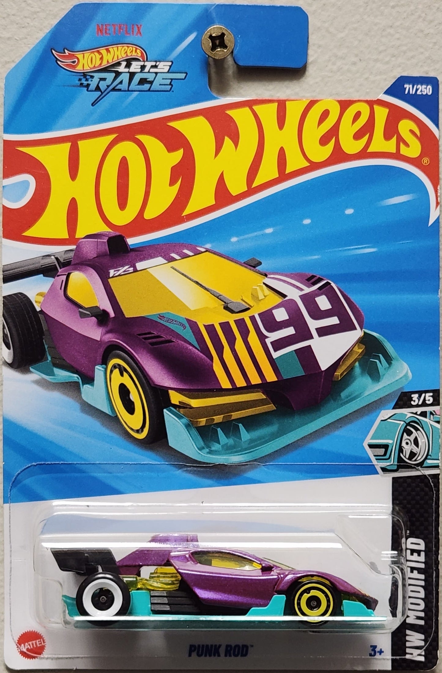 Hot Wheels Netflix Let's Race HW Modified Punk Rod (1:64)