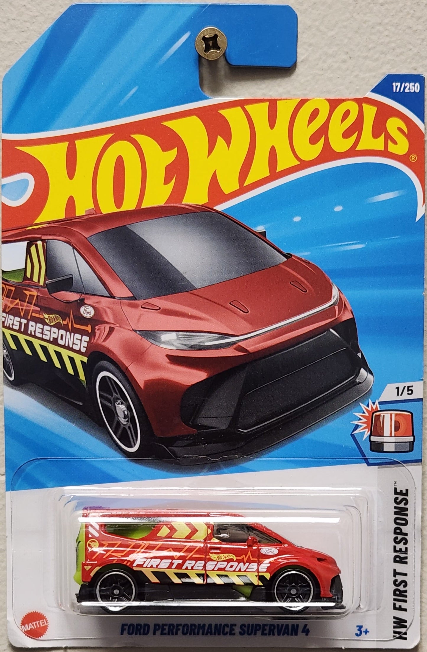 Hot Wheels HW First Response Ford Performance Supervan 4 (Rare Treasure Hunt Version) (1:64)