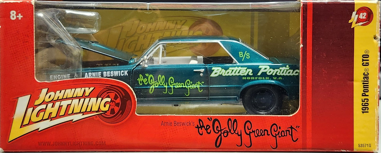 Johnny Lightning Arnie Beswick's the "Jolly Green Giant" 1965 Pontiac GTO (1:24)