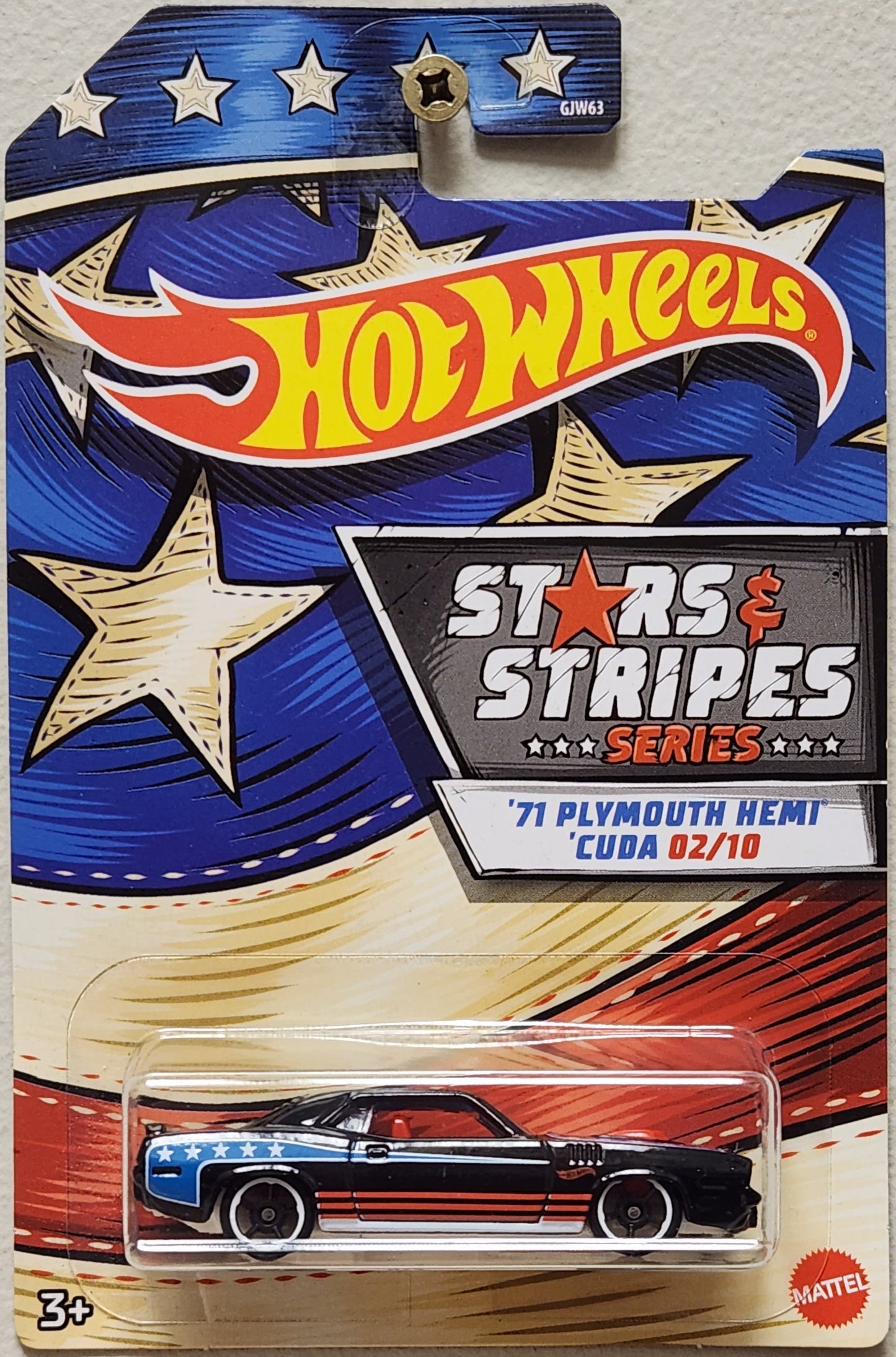 Hot Wheels Stars & Stripes Series 1971 Plymouth HEMI 'Cuda (1:64)