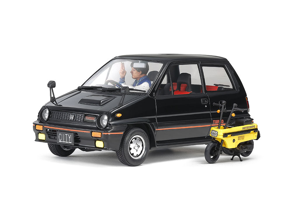 Tamiya Honda City Turbo with Motocompo (1:24)
