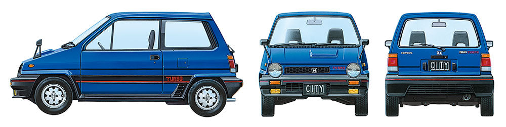 Tamiya Honda City Turbo with Motocompo (1:24)