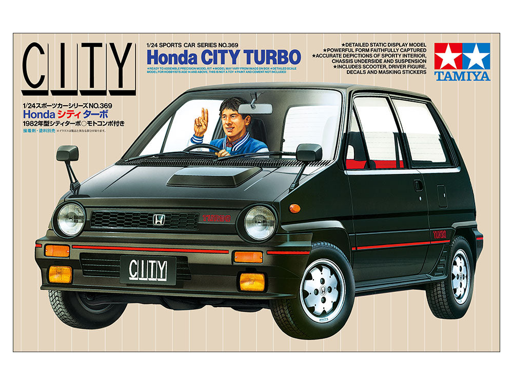 Tamiya Honda City Turbo with Motocompo (1:24)