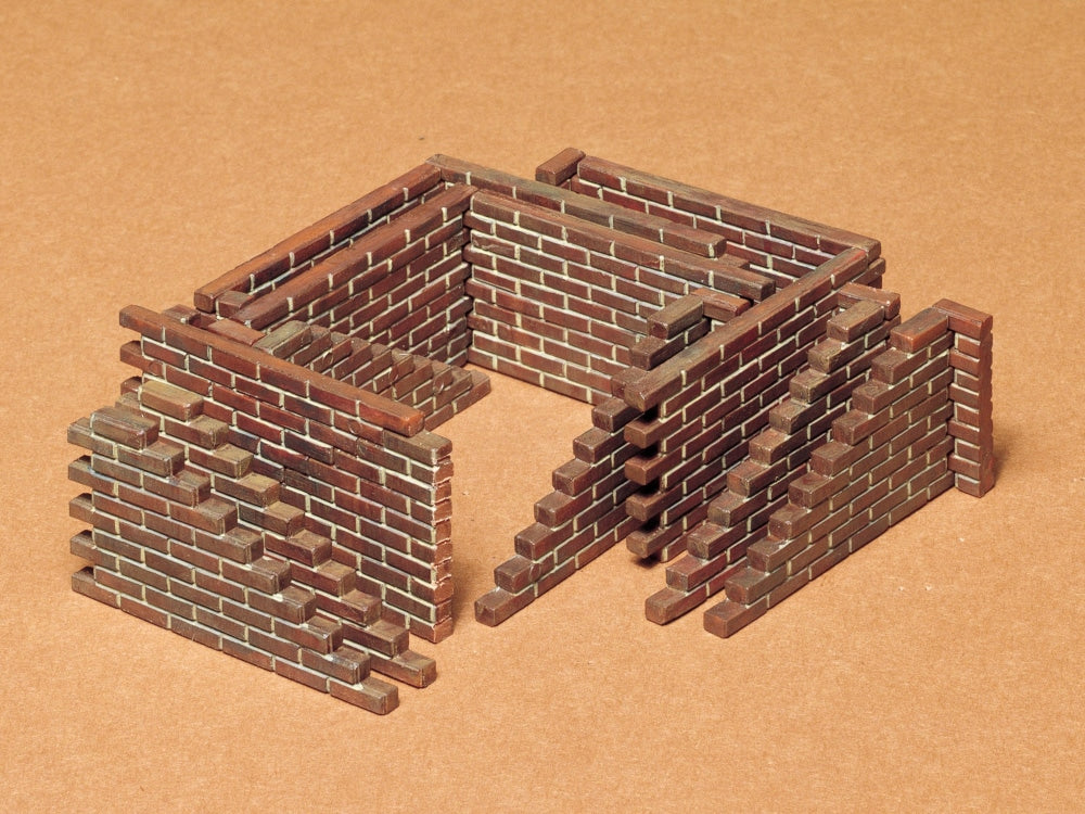 Tamiya Military Miniatures Brick Wall Set (1:35)