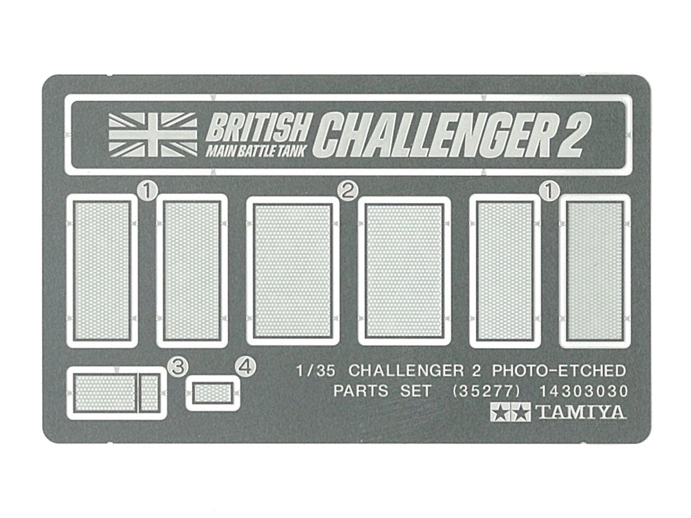 Tamiya Military Miniature Challenger 2 Photo-Etched Parts Set (1:35)