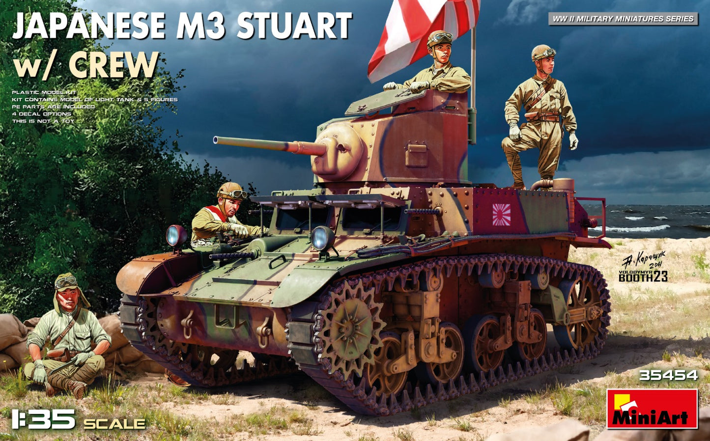MiniArt Japanese M3 Stuart with Crew (1:35)