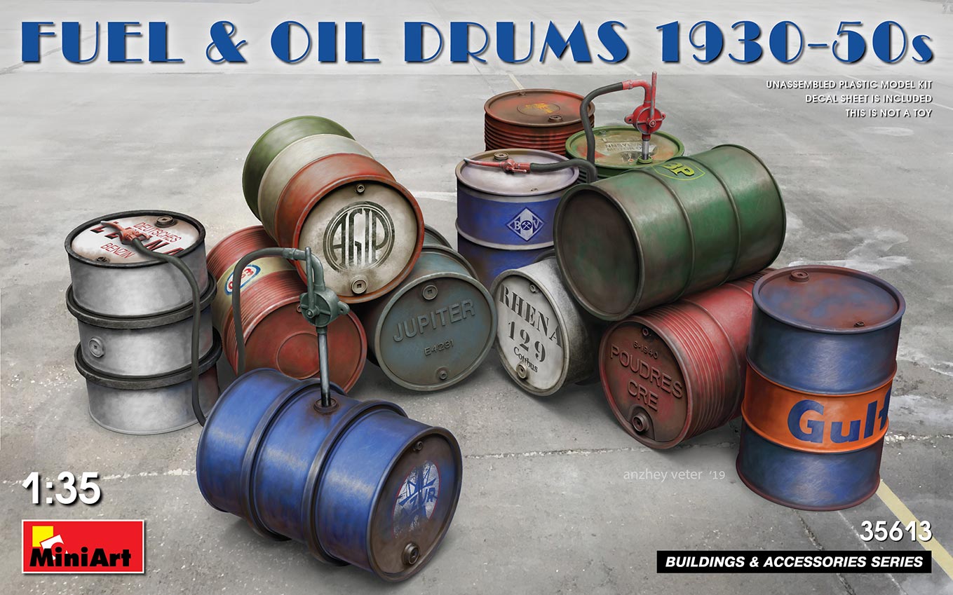 MiniArt Fuel & Drums 1930-50s (1:35)