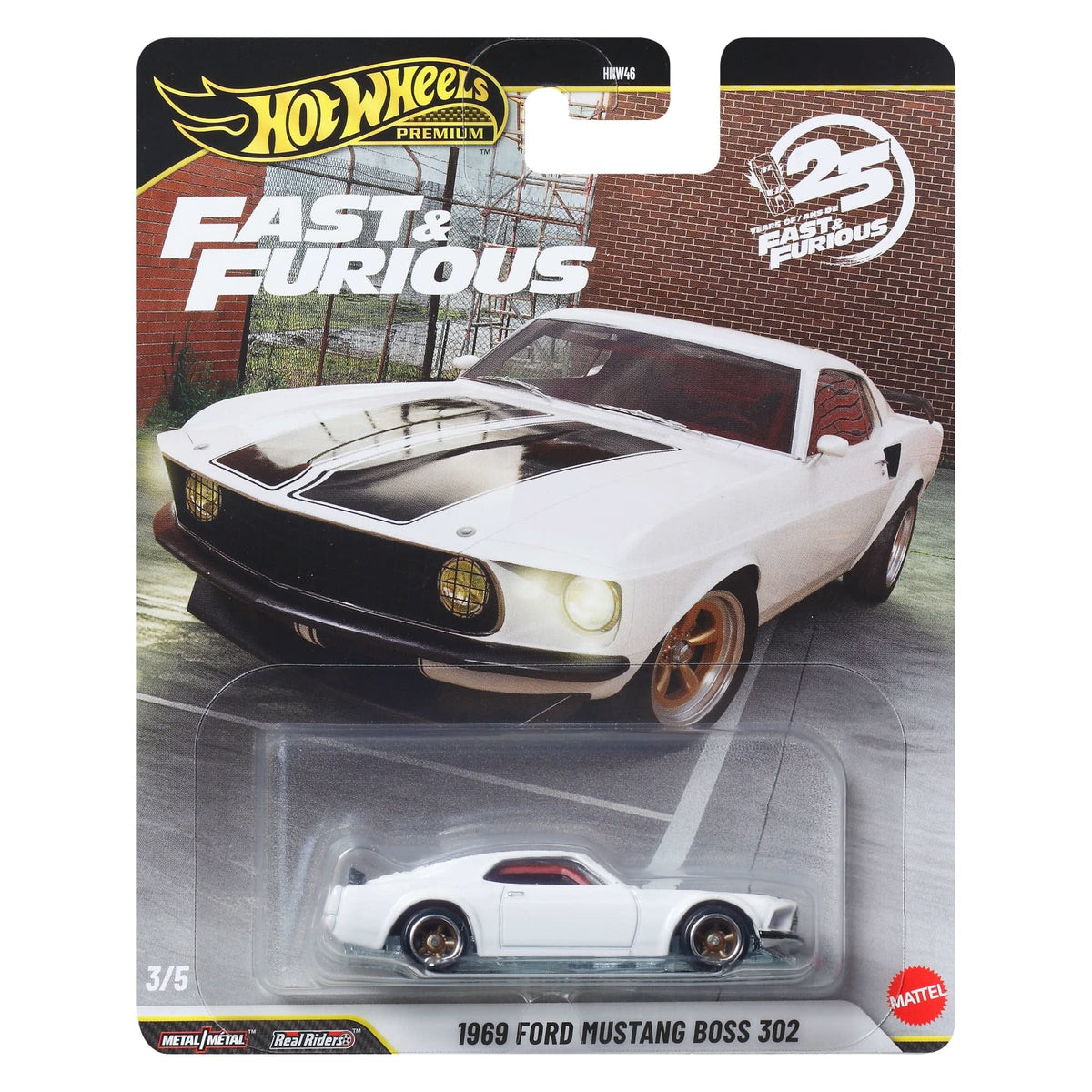 Hot Wheels Premium Fast & Furious 1969 Ford Mustang Boss 302 (1:64)