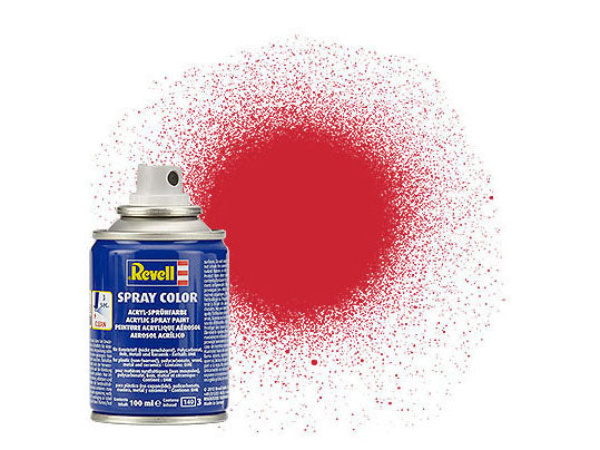 Revell Spray Color Acrylic Spray Paint - Fiery Red Silk Matt (100ml)