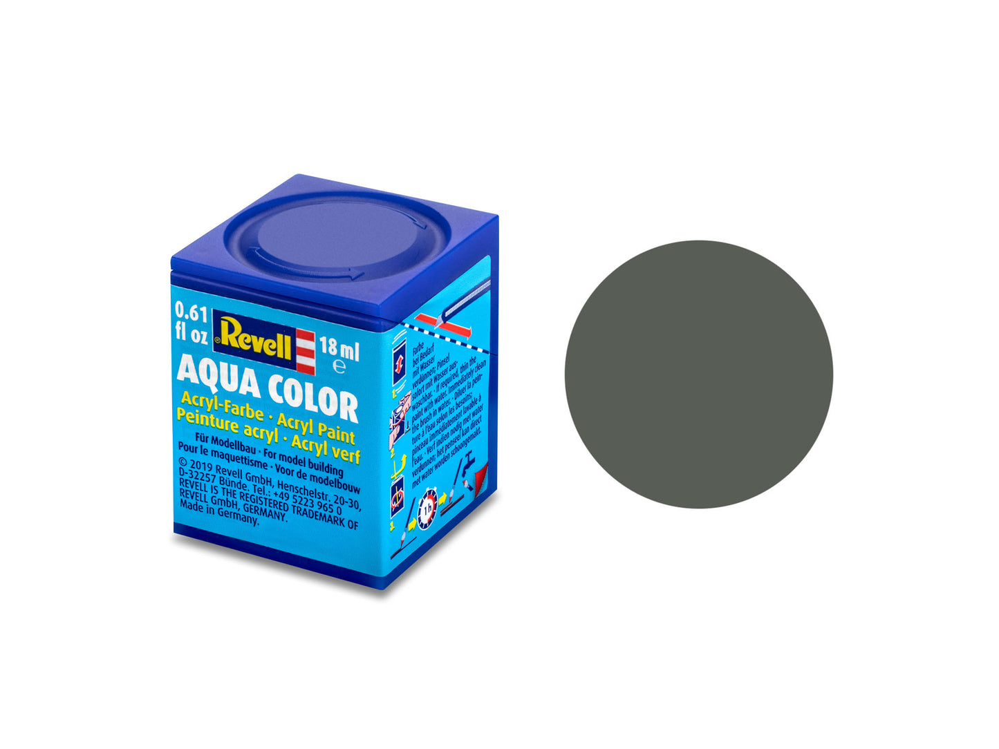 Revell Aqua Color Acrylic Matt Greenish Grey (18ml)