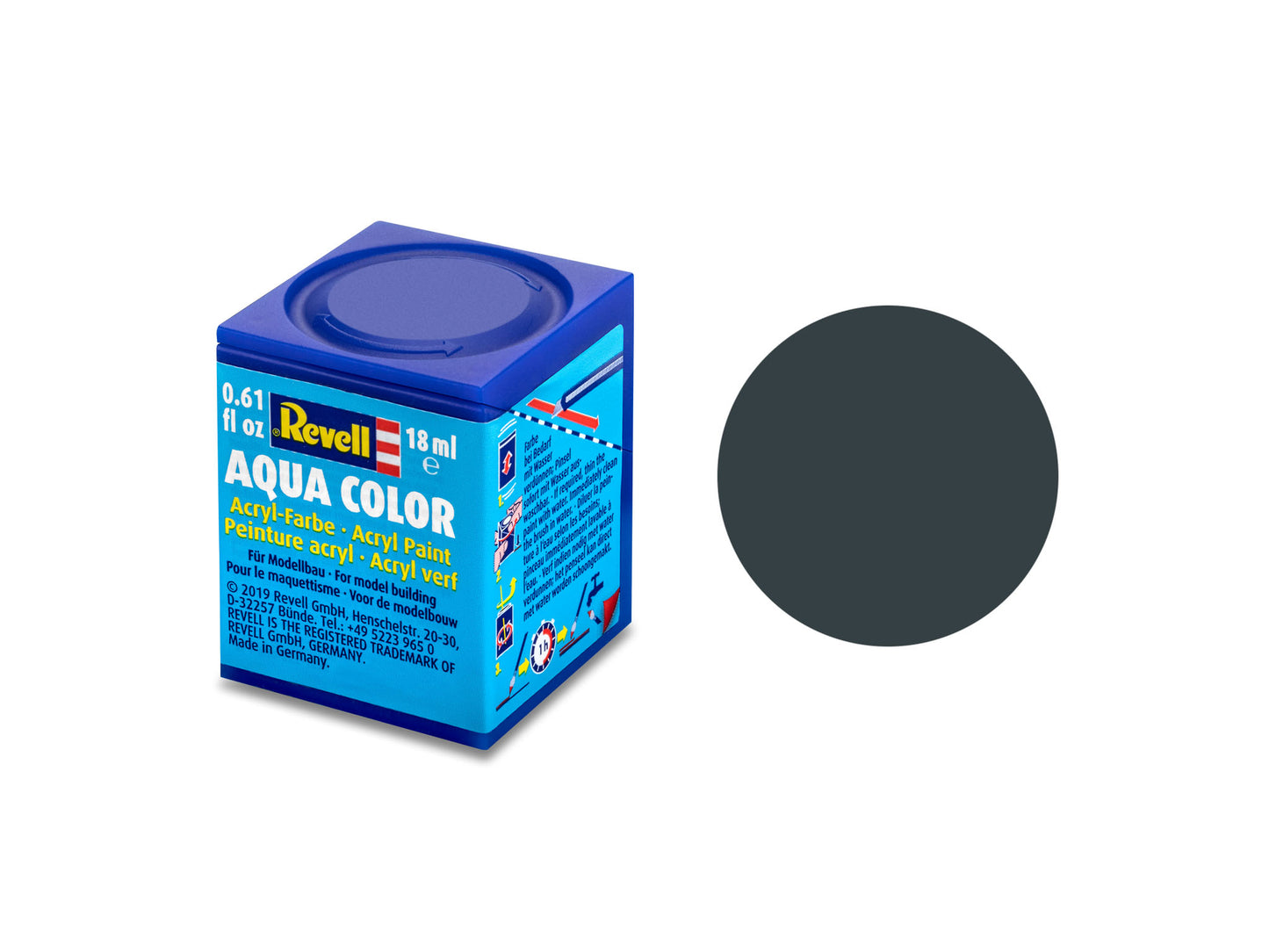 Revell Aqua Color Acrylic Matt Granite Grey (18ml)