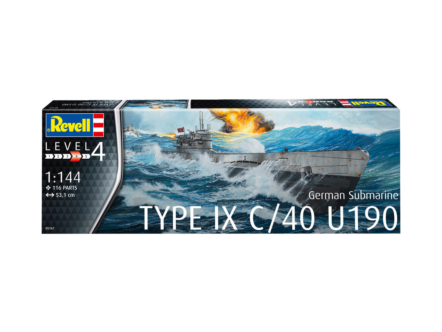 Revell German Submarine Type IX C/40 U190 (1:144)