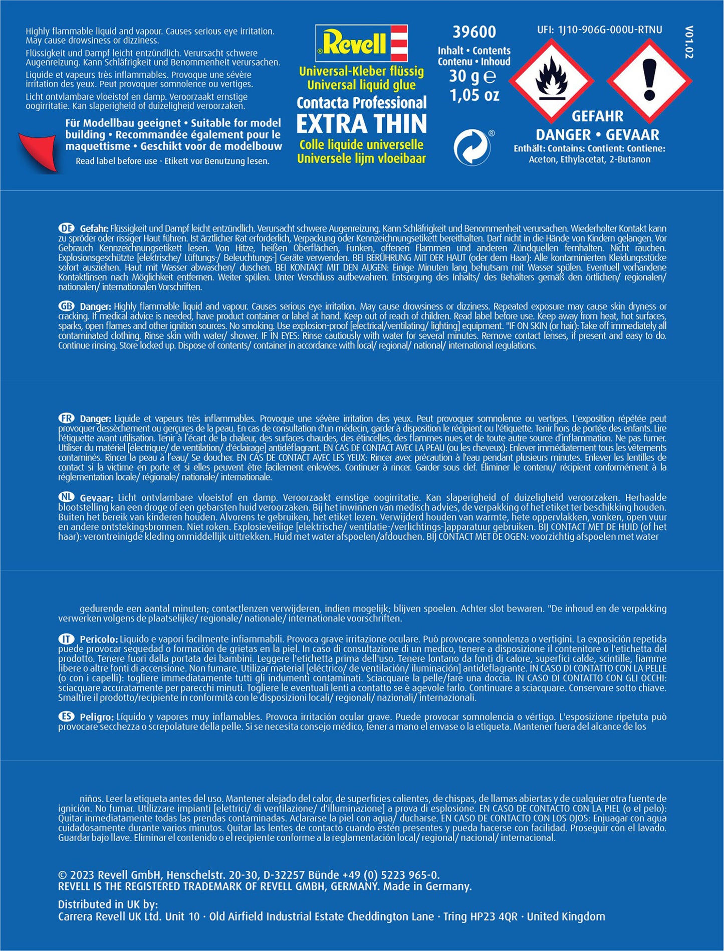 Revell Contacta Professional Extra Thin Liquid Glue (30g)