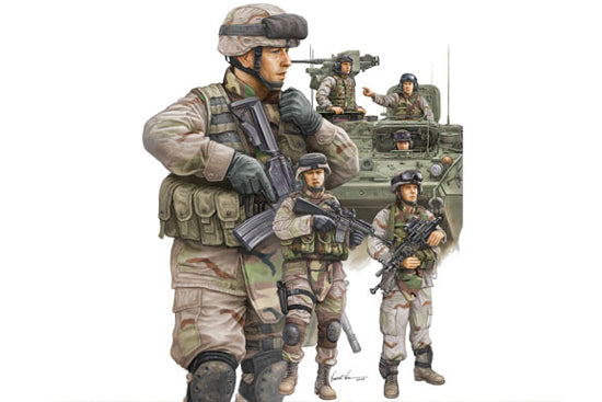 Trumpeter Modern U.S. Army Armor Crewman & Infantry (1:35)
