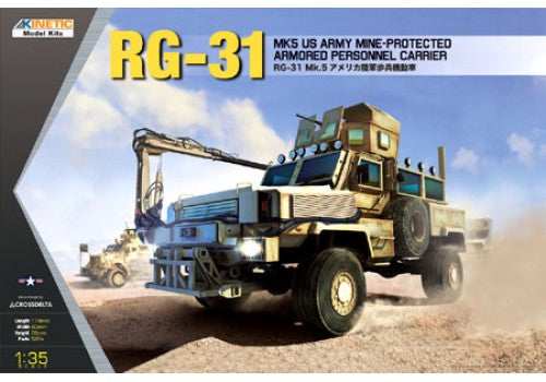Kinetic Model Kits RG-31 MK5 US Army Mine-Protected Armored Personnel Carrier (1:35)