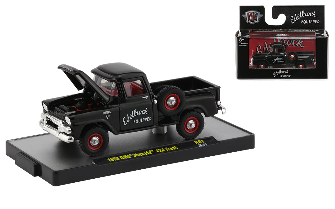 M2 Machines Edelbrock 1958 GMC Stepside 4x4 Truck (1:64)