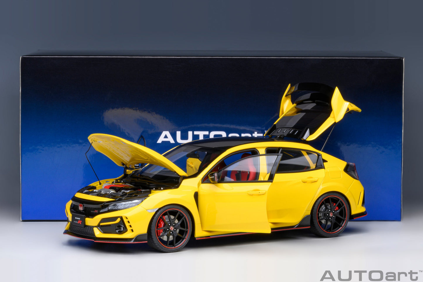 AUTOart Honda Civic Type R (FK8) Limited Edition - Sunlight Yellow (1:18)