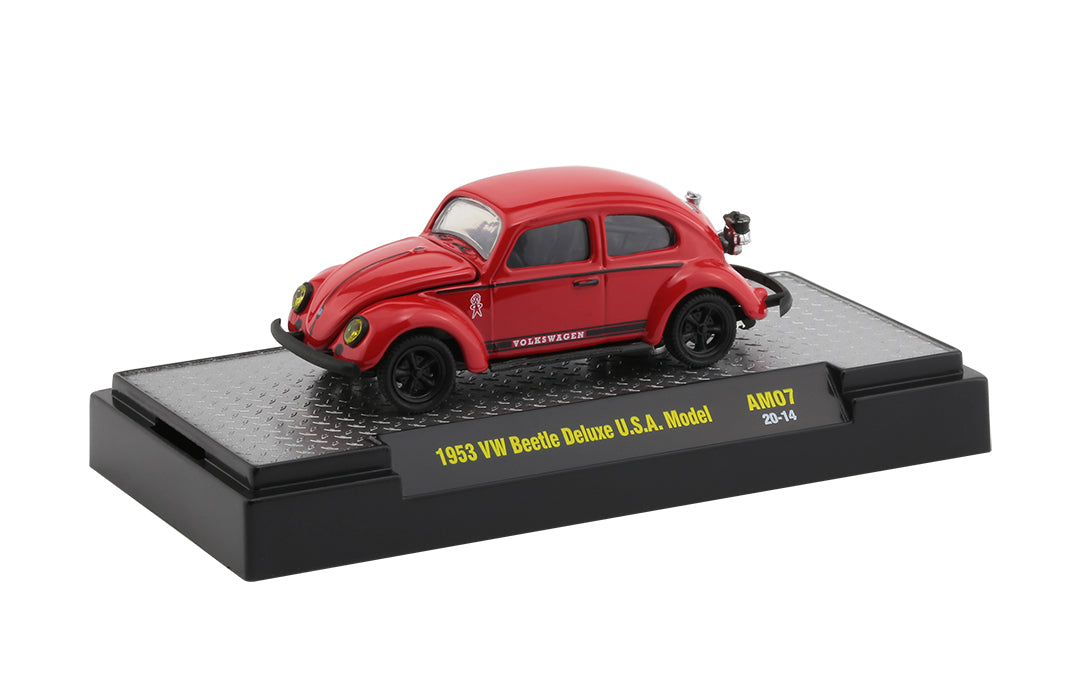 M2 Machines Auto-Mods 1953 VW Beetle Deluxe U.S.A. Model (1:64)