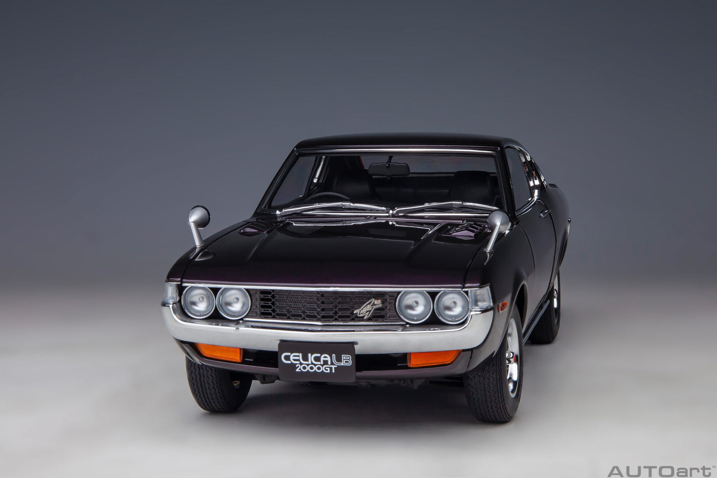 AUTOart 1973 Toyota Celica Liftback 2000GT (RA25) - Dark Purple Metallic (1:18)