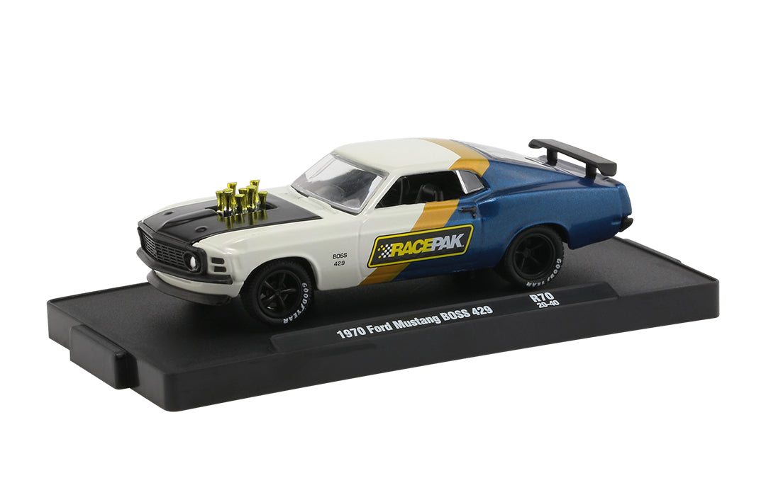 M2 Machines Auto-Drivers Racepak 1970 Ford Mustang BOSS 429 (1:64)