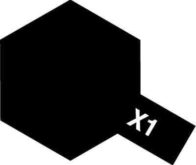 Tamiya Color Enamel Paint X-1 Black (10ml)