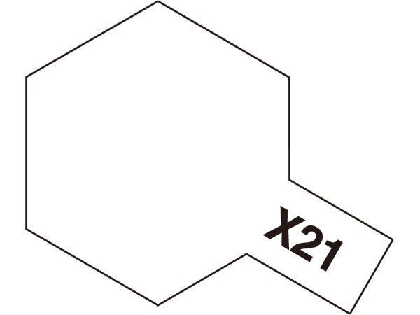 Tamiya Color Enamel Paints X-21 Flat Base (10ml)