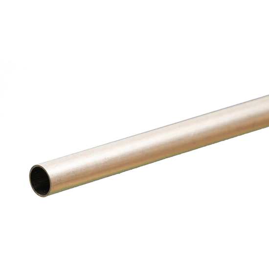 K & S Round Aluminum Tube 5/32" Outer Diameter, 0.014" Wall, 12" Long
