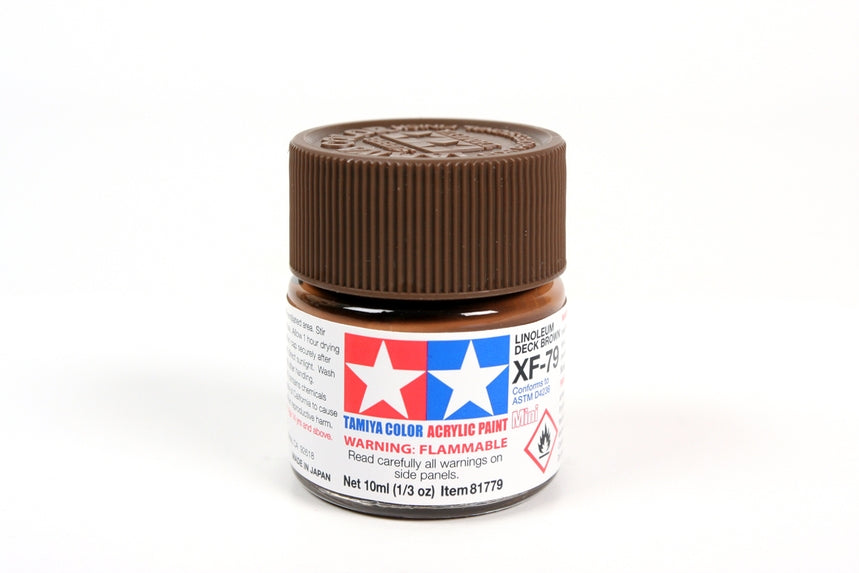 Tamiya Acrylic Mini XF-79 Linoleum Deck Brown (10ml)