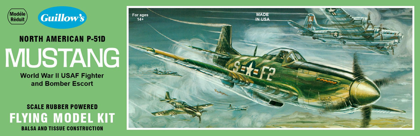 Guillow's North American P-51D Mustang (1:25)