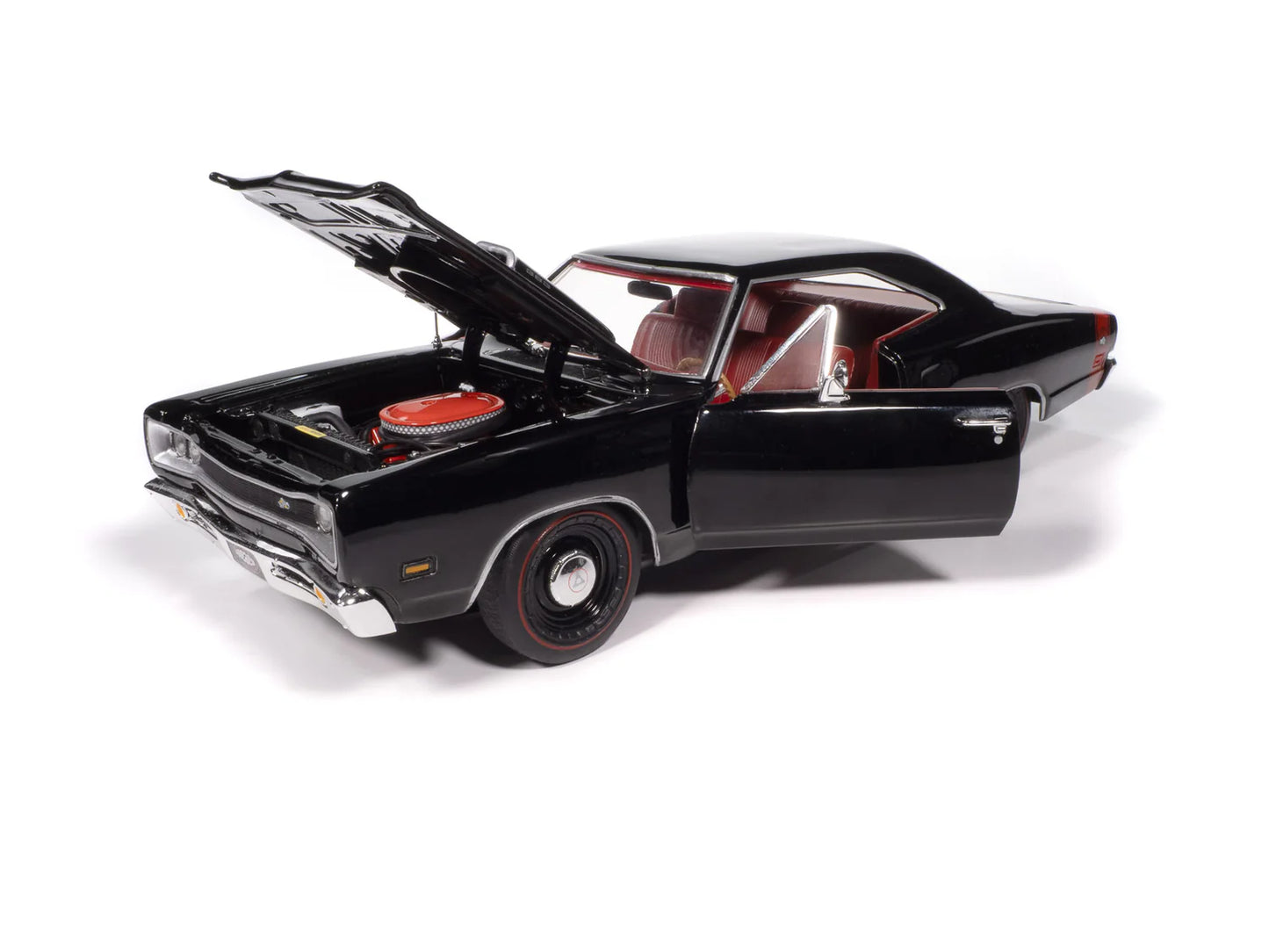 Auto World MCACN 1969 Dodge Coronet Super Bee - Gloss Black (1:18)