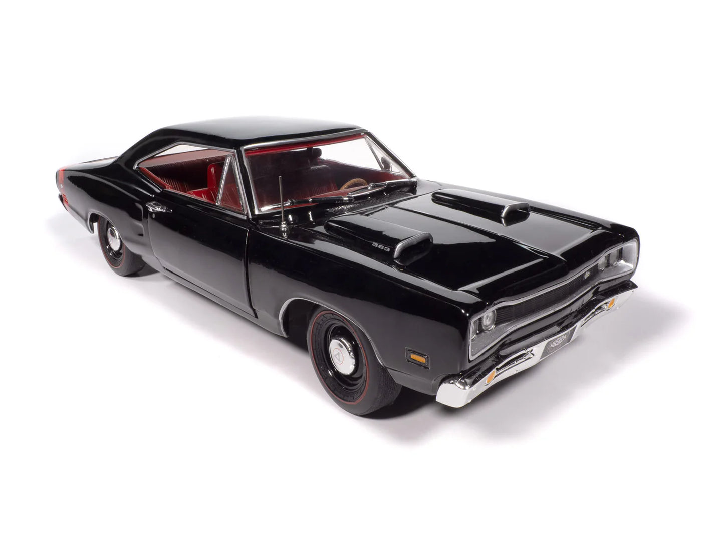 Auto World MCACN 1969 Dodge Coronet Super Bee - Gloss Black (1:18)