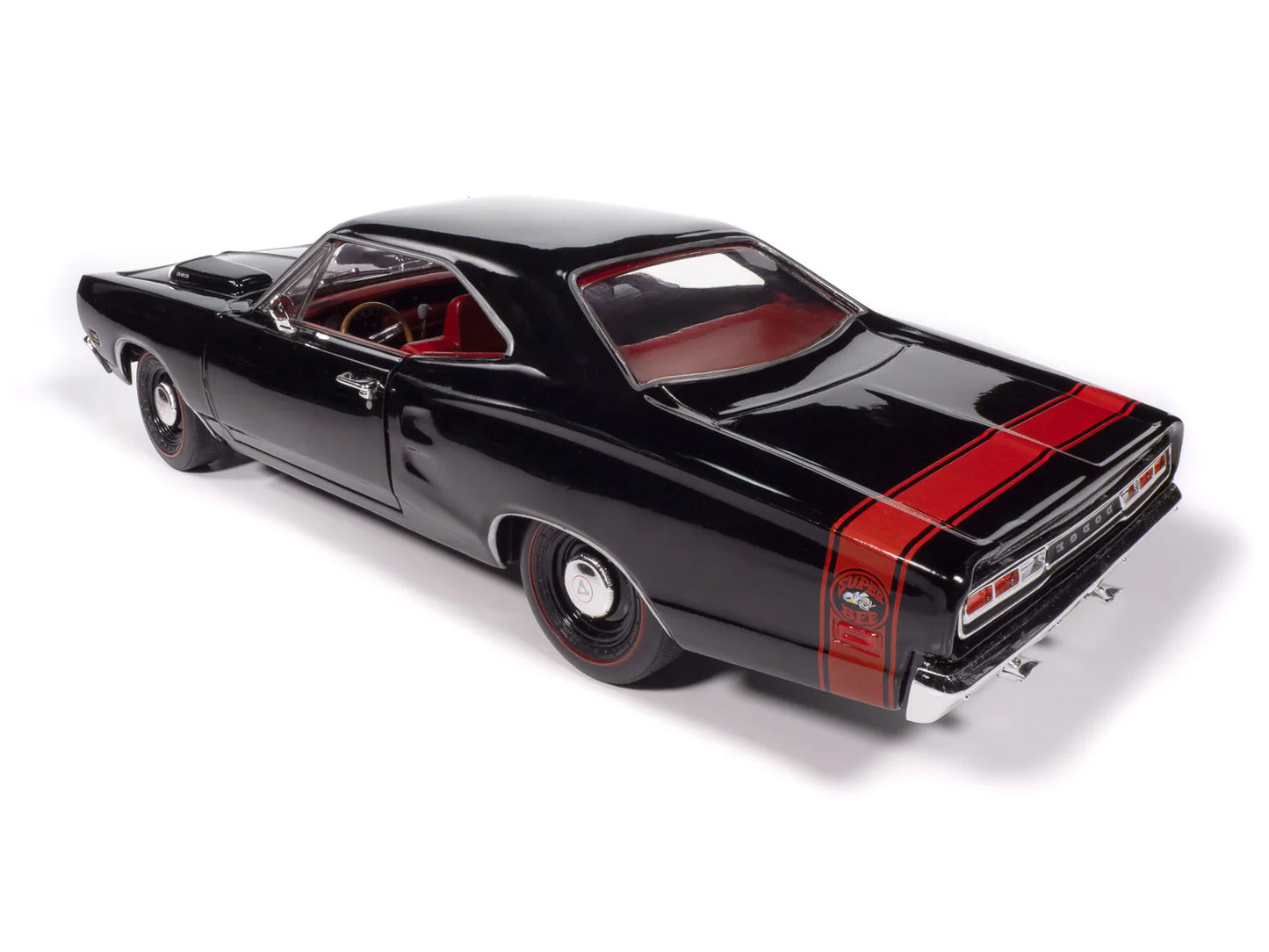 Auto World MCACN 1969 Dodge Coronet Super Bee - Gloss Black (1:18)