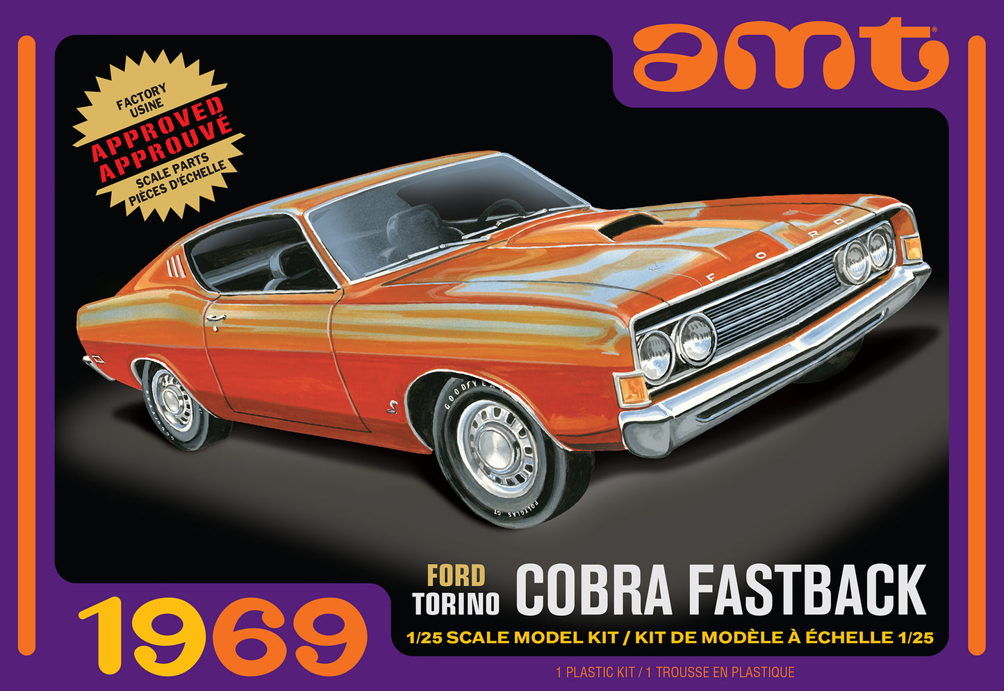 AMT 1969 Ford Torino Cobra Fastback (1:25)