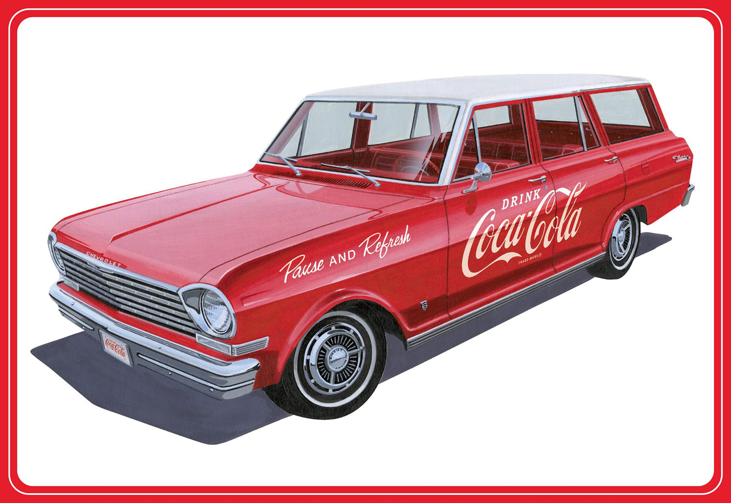 AMT Coca Cola 1963 Chevy II Nova Station Wagon (1:25)