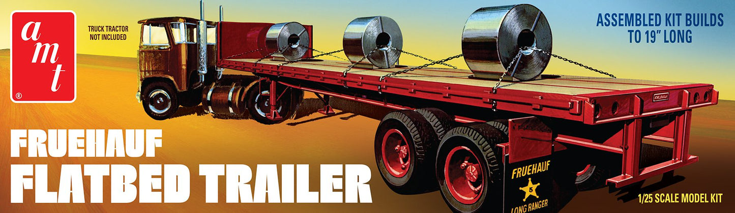 AMT Fruehauf Flatbed Trailer (1:25)