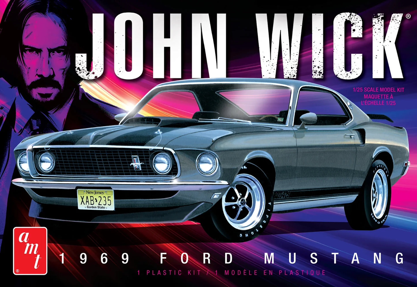 AMT John Wick 1969 Ford Mustang (1:25)
