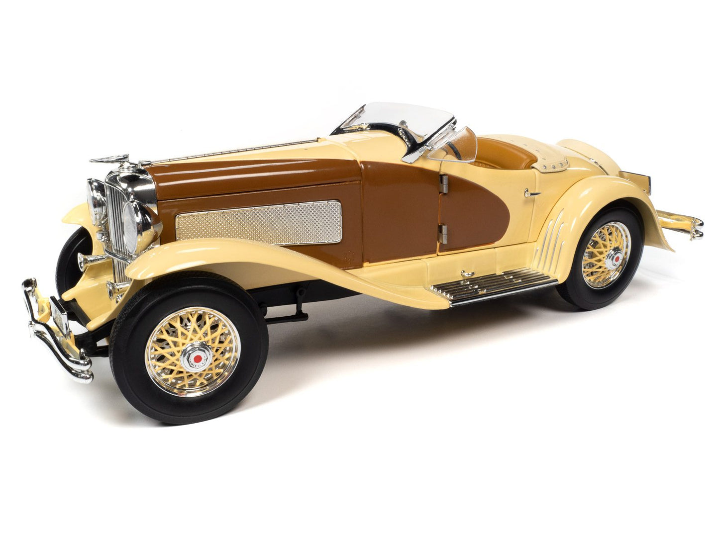 Auto World 1935 Duesenberg SSJ Speedster - Yukon Gold & Chocolate Brown (1:18)