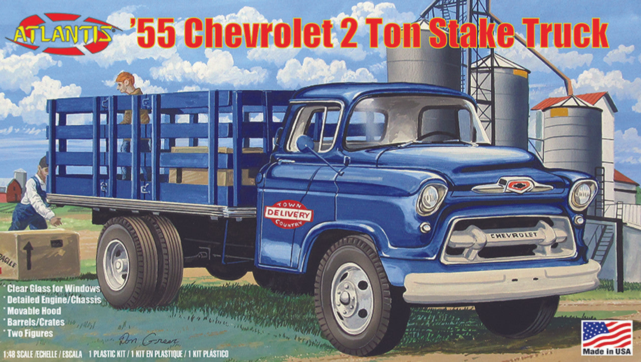 Atlantis 1955 Chevrolet 2 Ton Stake Truck (1:48)