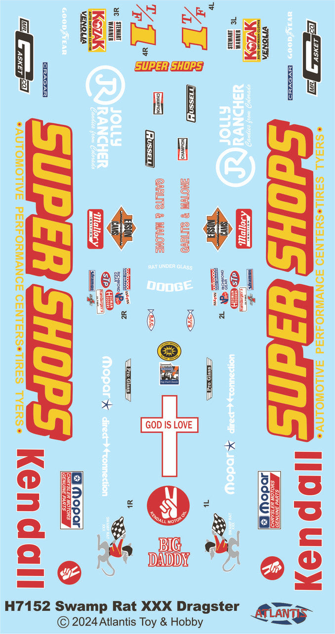 Atlantis Don Garlits' Swamp Rat XXX Dragster (1:25)