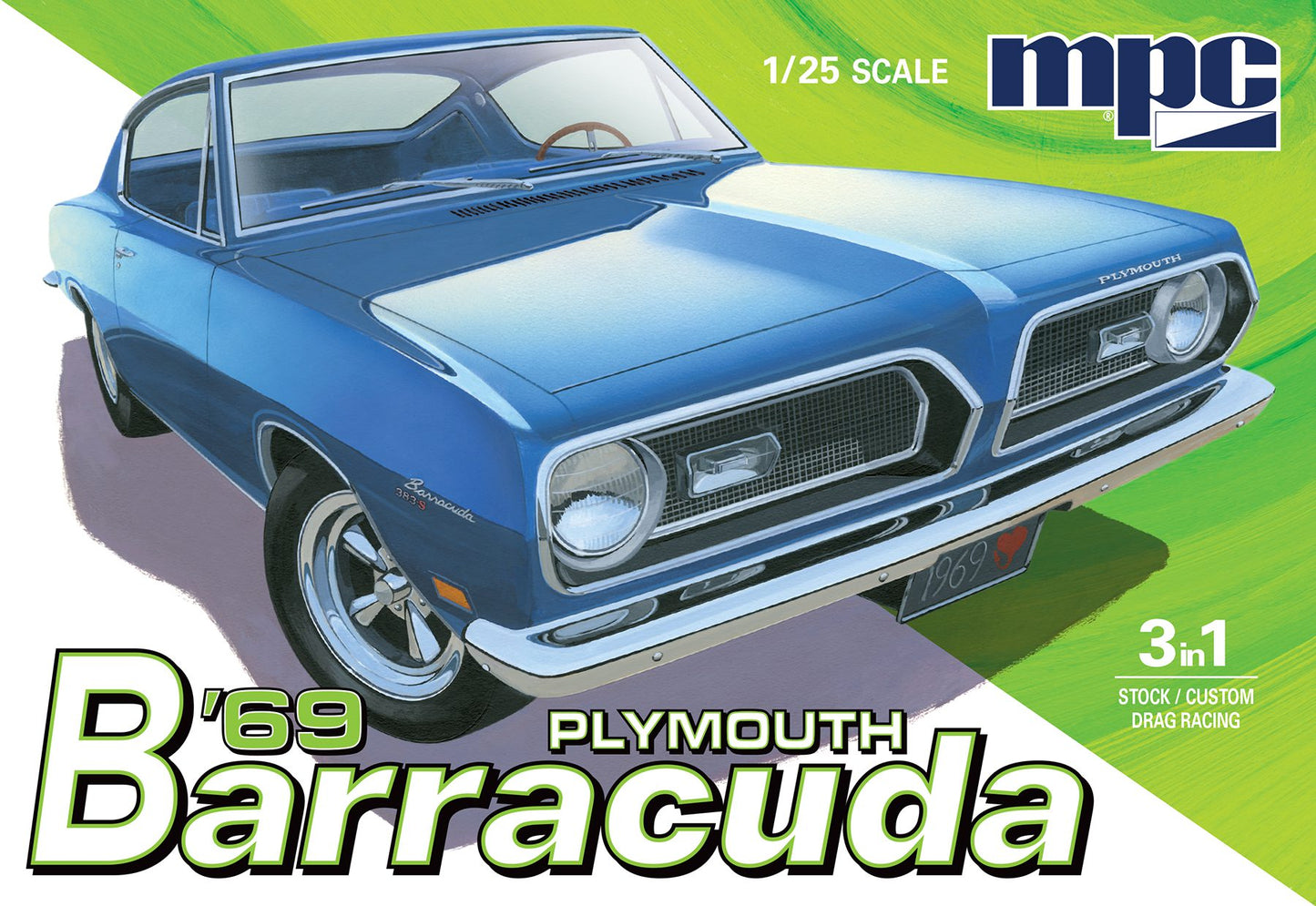 MPC 1969 Plymouth Barracuda (1:25)