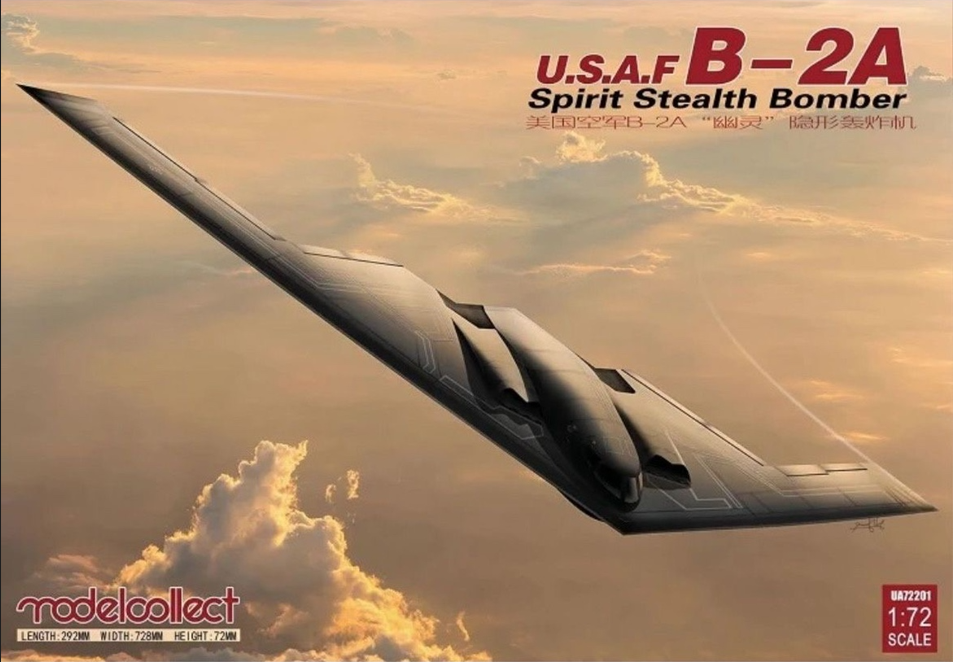 modelcollect U.S.A.F. B-2A スピリット 1/72 ModelCollect U.S.A.F B-2A Spirit Stealth Bomber (1:72) – Sid's