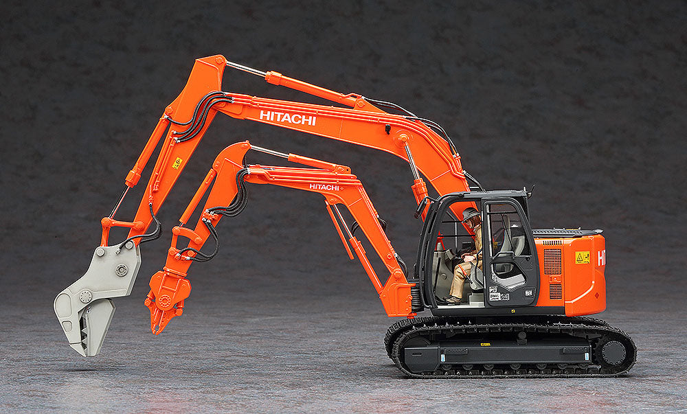 Hasegawa Hitachi Double Arm Working Machine ASTACO NEO Crusher/Cutter (1:35)
