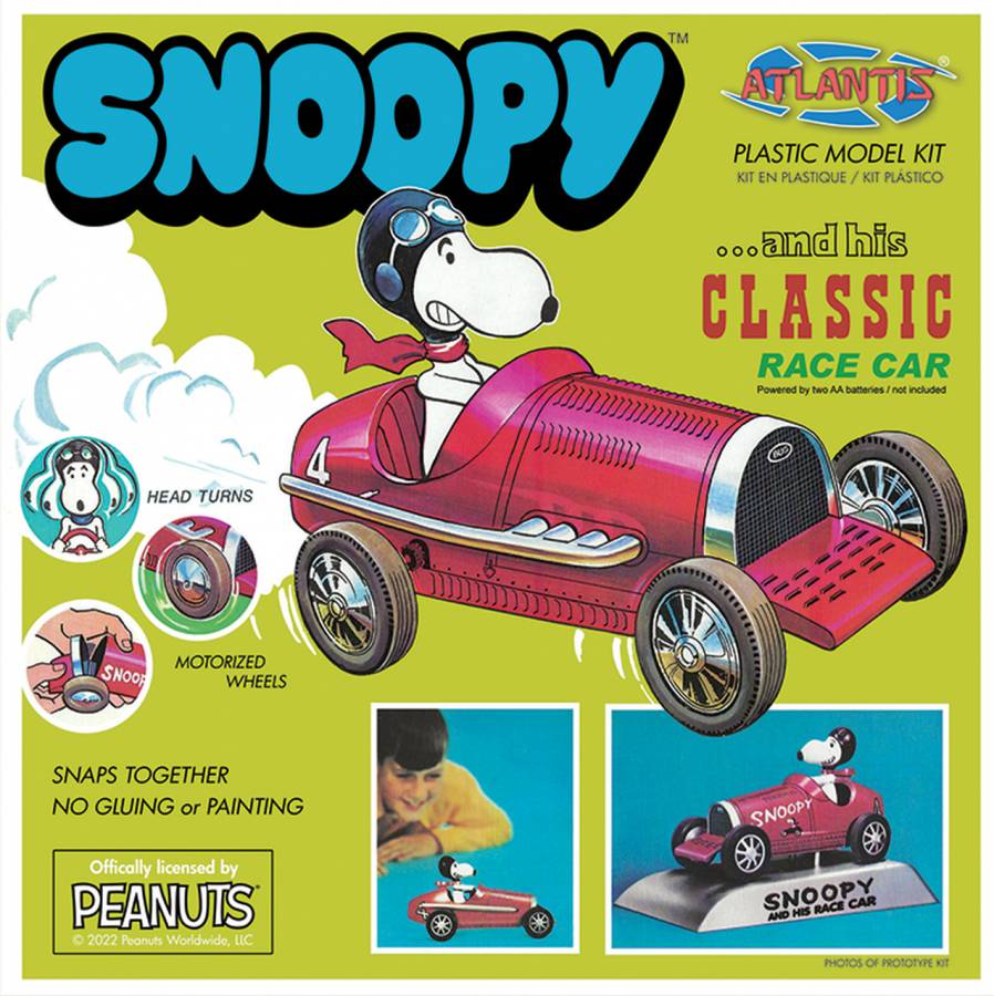 Atlantis Snoopy and His Classic Race Car