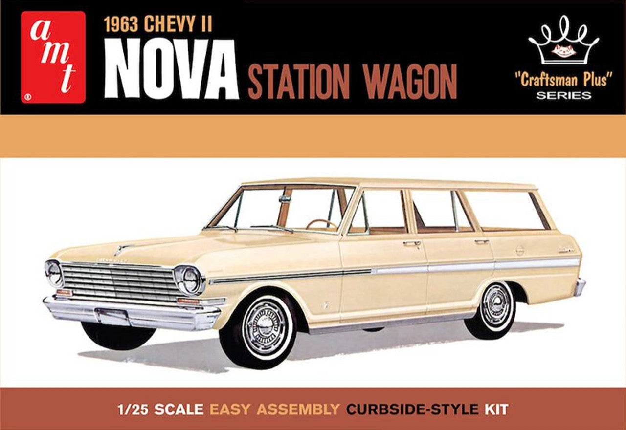 AMT 1963 Chevy II Nova Station Wagon (1:25)
